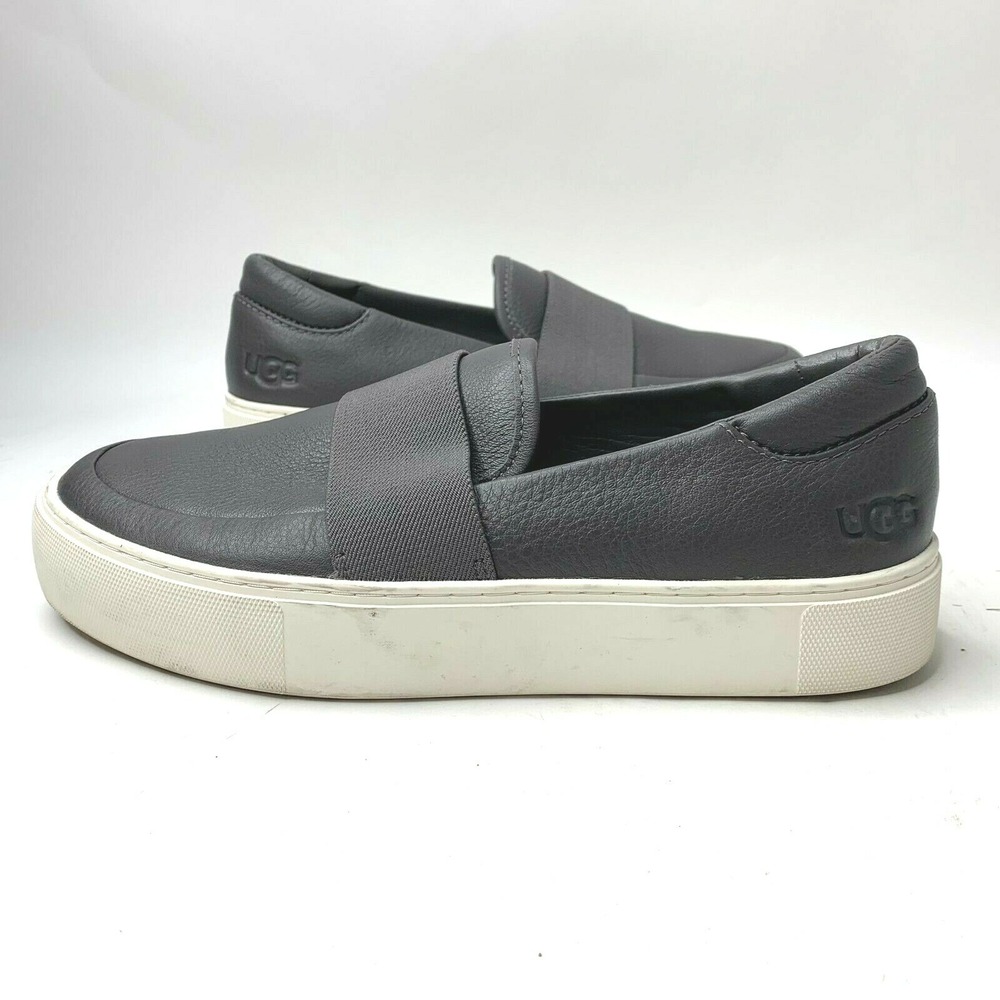 UGG Women's 7.5‎ CHAYZE Charcoal White Slip On Sneakers Shoes 1112415